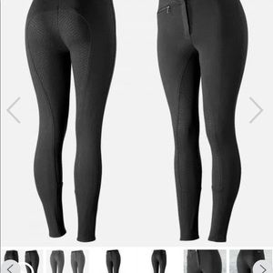 Horze Womens Active Silicone Full Seat Breeches - Black US28